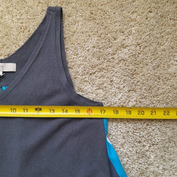 Ann Taylor Loft tank top knit front stripe back women's S - Picture 8 of 8